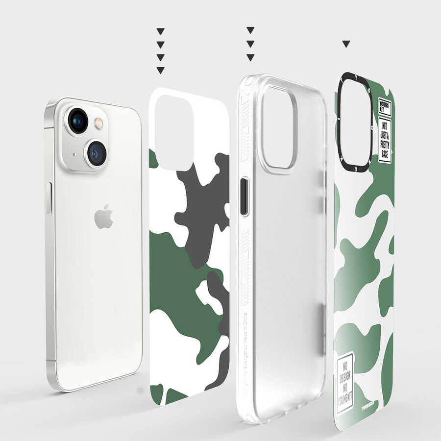 iPhone 13 Kılıf YoungKit Kamuflaj Serisi Kılıf - 11 iPhone 13 Kılıf YoungKit Kamuflaj Serisi Kılıf - 11